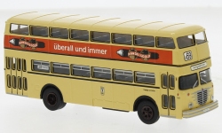 Brekina 61256 - H0 - Büssing Doppeldecker Handelsgold
